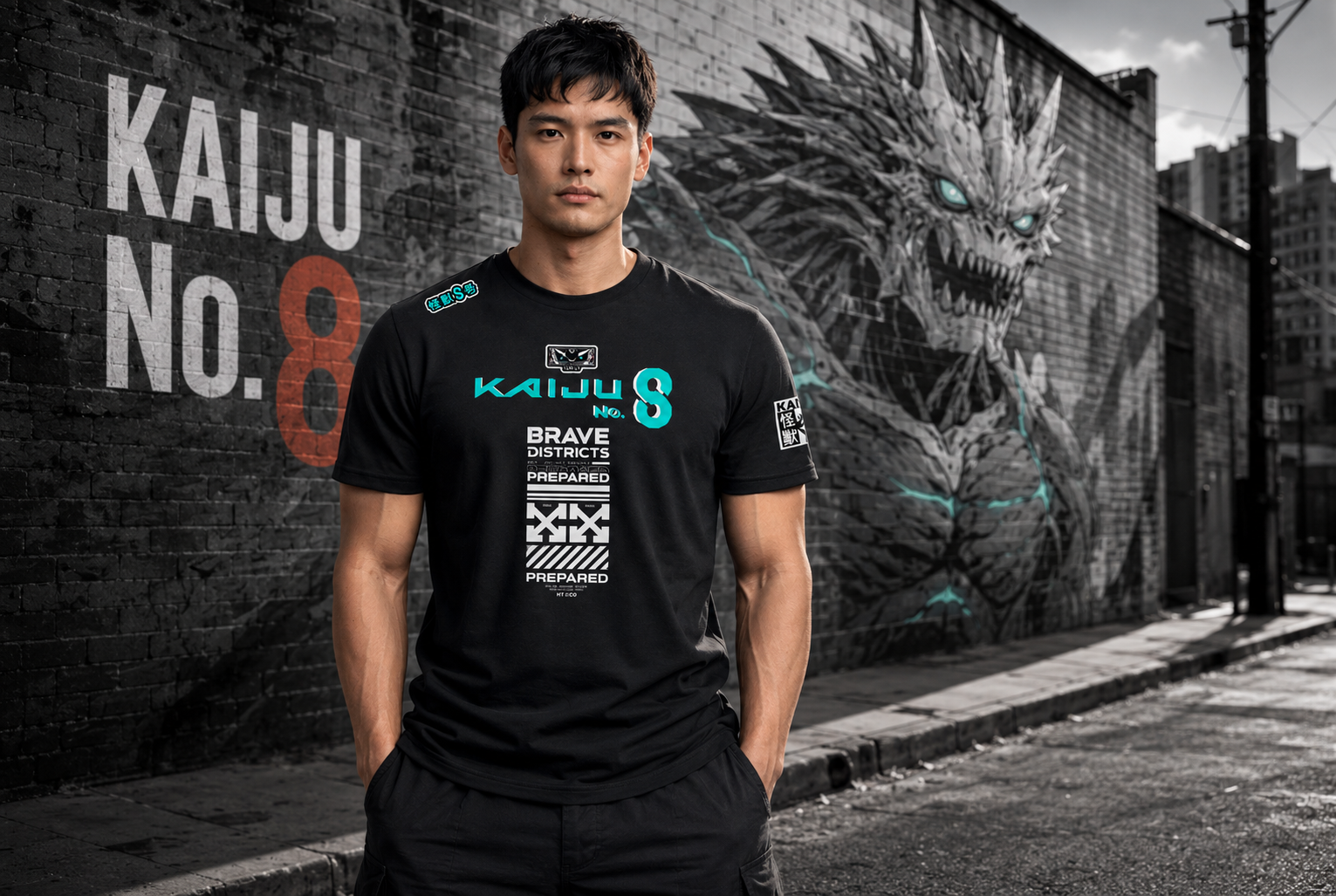 Polera Kaiju No. 8 – Edición Street Anime | Brave Districts